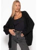 SASSYCLASSY Oversize Cardigan in Schwarz