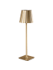 Beliani Tischlampe für den Außenbereich ABARO in Gold - (W) 10 x (H) 38 x (L) 10 cm