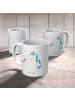 Mr. & Mrs. Panda Kindertasse Einhorn Fitness ohne Spruch in Weiß