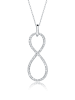 Elli Halskette 925 Sterling Silber Infinity in Silber