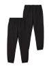 name it Mädchen Jogginghose 2er-Set Basic Sweat Pants NKFSWEAT in Schwarz-Schwarz