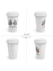 Mr. & Mrs. Panda To Go Becher Sternzeichen Zwilling mit Spruch in Weiß