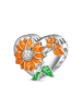 GNOCE Platinbeschichtete Silberlegierung  Charm Sonnenblume