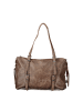 Desigual Braun Polyurethan Damen Schultertasche