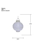 STAR Trading LED Solar-Lampion ,Festival', Dämmerungssensor, outdoor, 22cm, weiß
