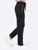 Sieh an! Freizeithose in schwarz-pink