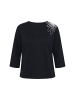 Ulla Popken Sweatshirt in schwarz