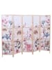 MCW Paravent O70, Naturmotive 170x227cm, Blumen