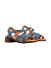Divine Factory Alénoa-Sandalen mit Absatz aus Leder Blau