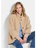 GOLDNER Kurzgröße:  Jacke Modische Jacke mit Strickbündchen in camel