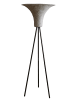 SalesFever Stehleuchte 152 cm mit Metallgestell und Geflechtschirm aus Polyrattan in Natur