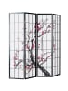 Homestyle4u 4-tlg. Paravent in Schwarz 176x179