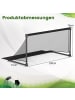 COSTWAY Fußballtor faltbar 150 x 71 x 76 cm in Schwarz