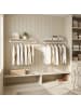 SONGMICS Wandgarderobe Colex in Weiß - (B)28 x (H)13.2 x (T)109 cm