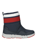 Geox Stiefelette in Navy/Rot