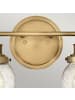 Licht-Erlebnisse Wandlampe (B)37.3 x (H)25 cm in Messing Antik Klar/Transparent
