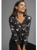 Laura Scott 3/4-Arm-Shirt in schwarz