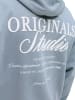 Jack & Jones Sweatshirt JORNORREBRO TYPO BACK SWEAT HOOD in Blau