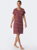 Schiesser Nachthemd Essential Stripes in Bordeaux