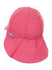 Sterntaler Schirmmütze mit Nackenschutz uni in koralle