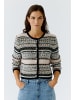 Oui Strickjacke in khaki rose