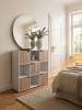 KADIMA DESIGN Sideboard MASSA 89 x 91 x 29 cm Bücherregal mit 9 Fächern Sonoma,