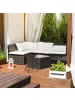 relaxdays 2x Klapphocker in Schwarz - (B)32,5 x (H)45 x (T)29 cm