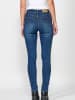 KOROSHI LANGE JEANS SCHMALE HOSE in blau