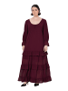 Ulla Popken Kleid in weinrot