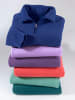 Sieh an! Fleece-Shirt in royalblau