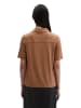 Marc O'Polo Jerseybluse im Polo-Stil regular in Burnt Brown
