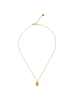 ANELY Halskette mit ovalem Anhänger 70 cm Modeschmuck in Gold