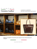 Florence Leder Schultertasche, Shopper, Businesstasche Florence Tasche braun ca. 32cm