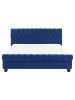 Beliani 2-tlg Doppelbett AVALLON in Blau/Braun