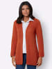 Sieh an! Strickjacke in rostrot