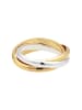 Elli Ring 925 Sterling Silber Ring Set in Zweifarbig