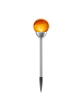 STAR Trading Solar Pollerleuchte Roma 45 cm – LED Gartenleuchte Amber Licht, Dämmer