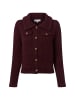 Marie Lund Strickjacke in aubergine - 0002