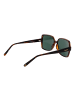 Barbour Frauen Sonnenbrille Quadratisch Havanna