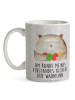 Mr. & Mrs. Panda Kaffeetasse Bär Gefühl mit Spruch in Grau Pastell