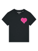 wat? Apparel T-Shirt Pink Heart in Schwarz
