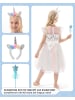 Corimori Corimori Einhorn und Regenbogen Kleid für Kinder in Weiß