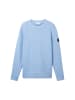 Tom Tailor Pullover STRUCTURED CREWNECK KNIT in Blau