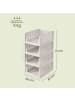 SONGMICS Schrank-Organizer Dennys in Weiß - (B)33 x (H)18.5 x (T)43 cm