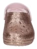 Crocs Hausschuhe Classic Glitter Lined Clog 207462-2UB in goldfarben