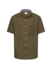 Camel Active Kurzarmhemd mit Kontrastdetails in Olivgrün