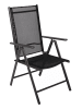 VCM  9 tlg. Alu Glas Tisch Gartenset Sitzgruppe 189SW in Anthrazit