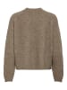 ONLY PIEMONTE L/S CARDIGAN KNT NOOS in Walnut/Melange