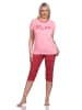 NORMANN Capri Pyjama Schlafanzug "RELAX" - 74829 in rosa