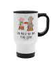 Mr. & Mrs. Panda Kaffeebecher Glühschwein Sause mit Spruch in Weiß